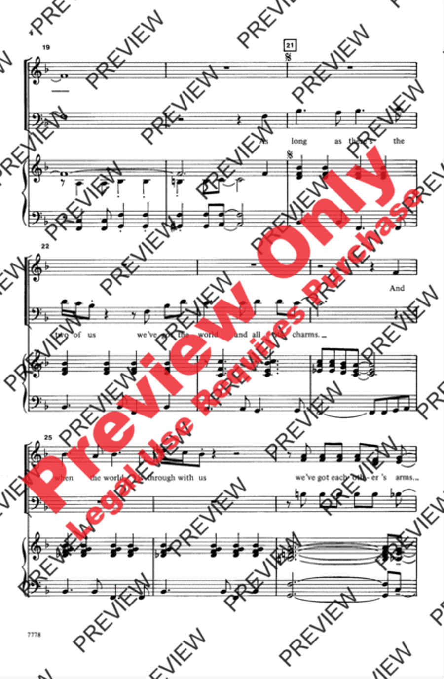 The Glory of Love 3-Part scores gallery preview page 4
