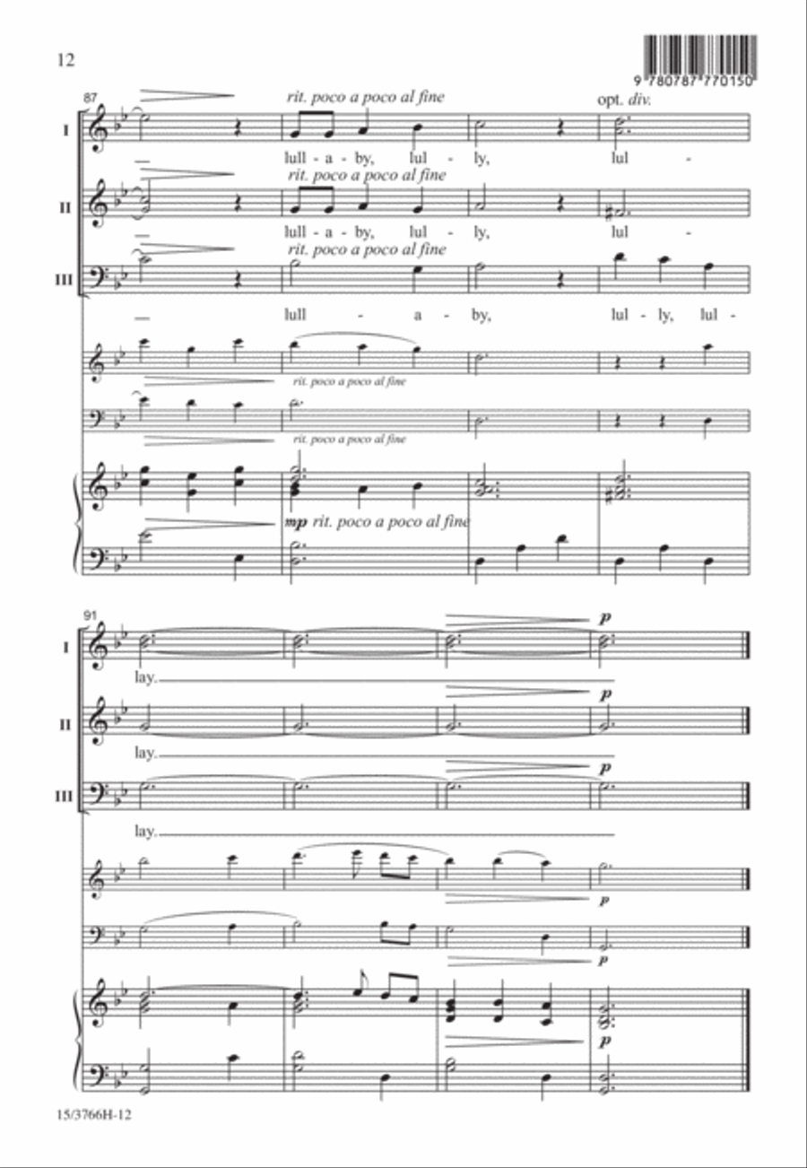 Lullay, Noel 3-Part scores gallery preview page 12