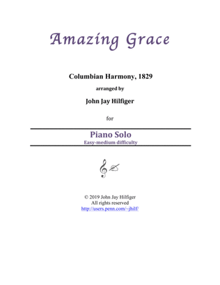 Book cover for Amazing Grace for Piano