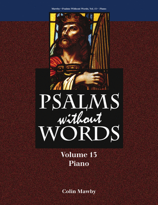 Book cover for Psalms without Words - Volume 13 - Piano