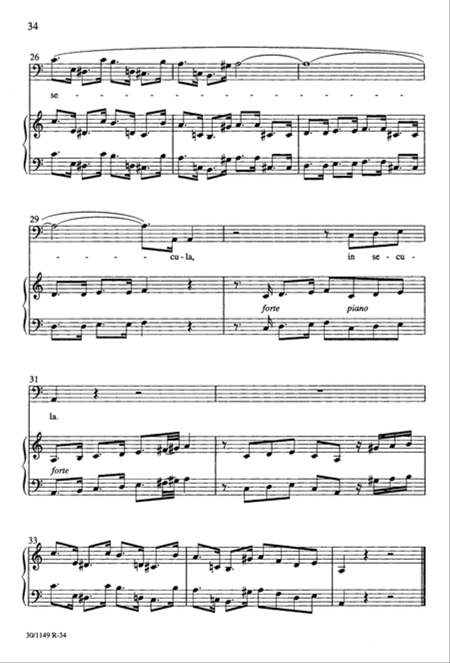 Magnificat in F - Choral Score 4-Part scores gallery preview page 44