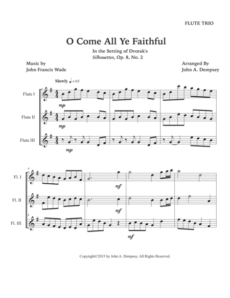 O Come All Ye Faithful (Flute Trio) image number null