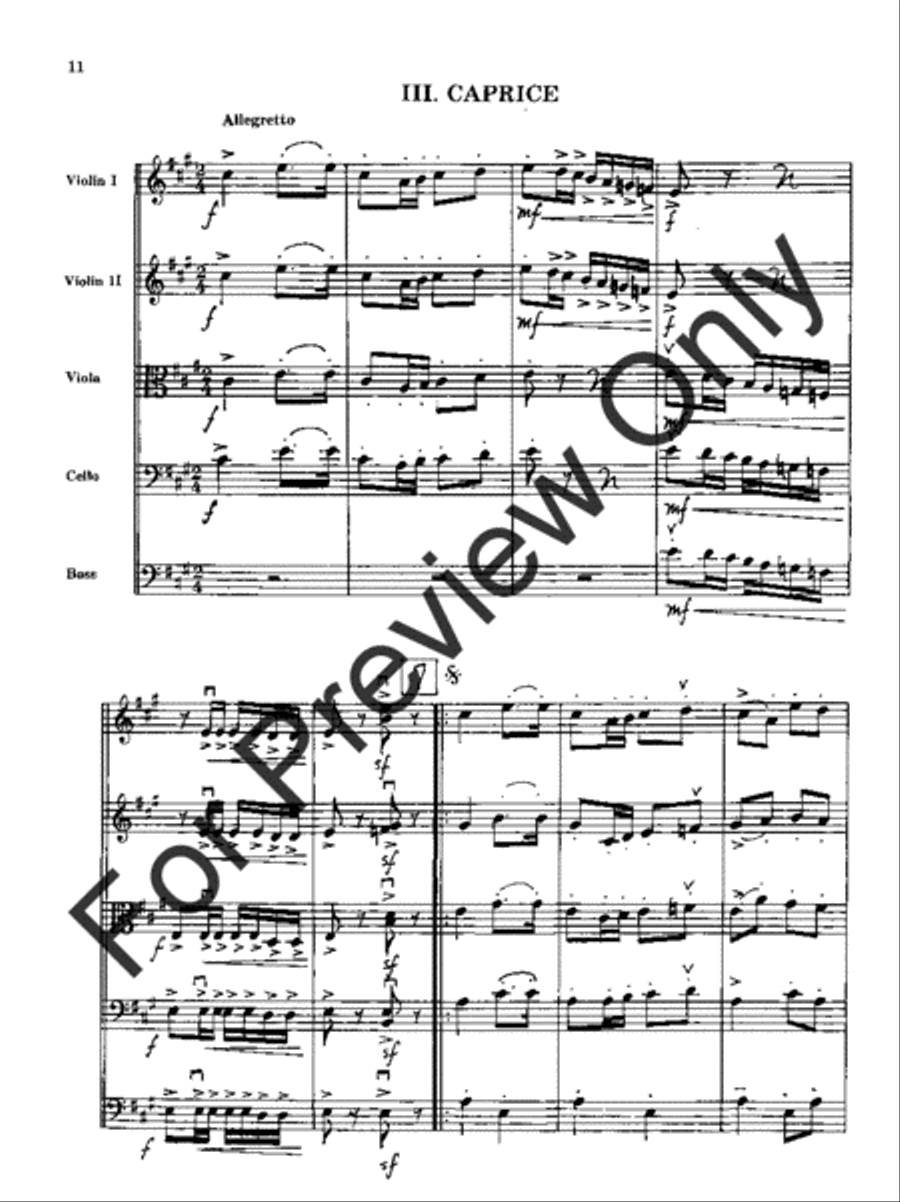 Suite for String Orchestra (Score) String Orchestra scores gallery preview page 15