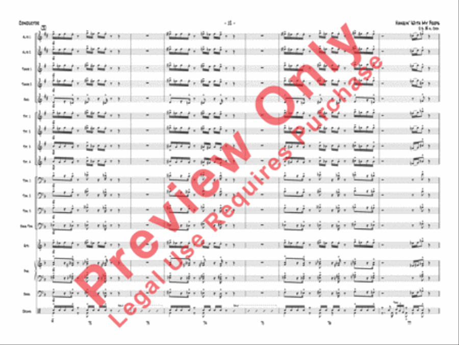Hangin' with My Peeps Jazz Ensemble scores gallery preview page 13