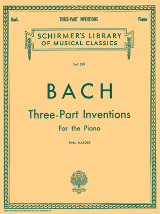 Book cover for 15 Three-Part Inventions