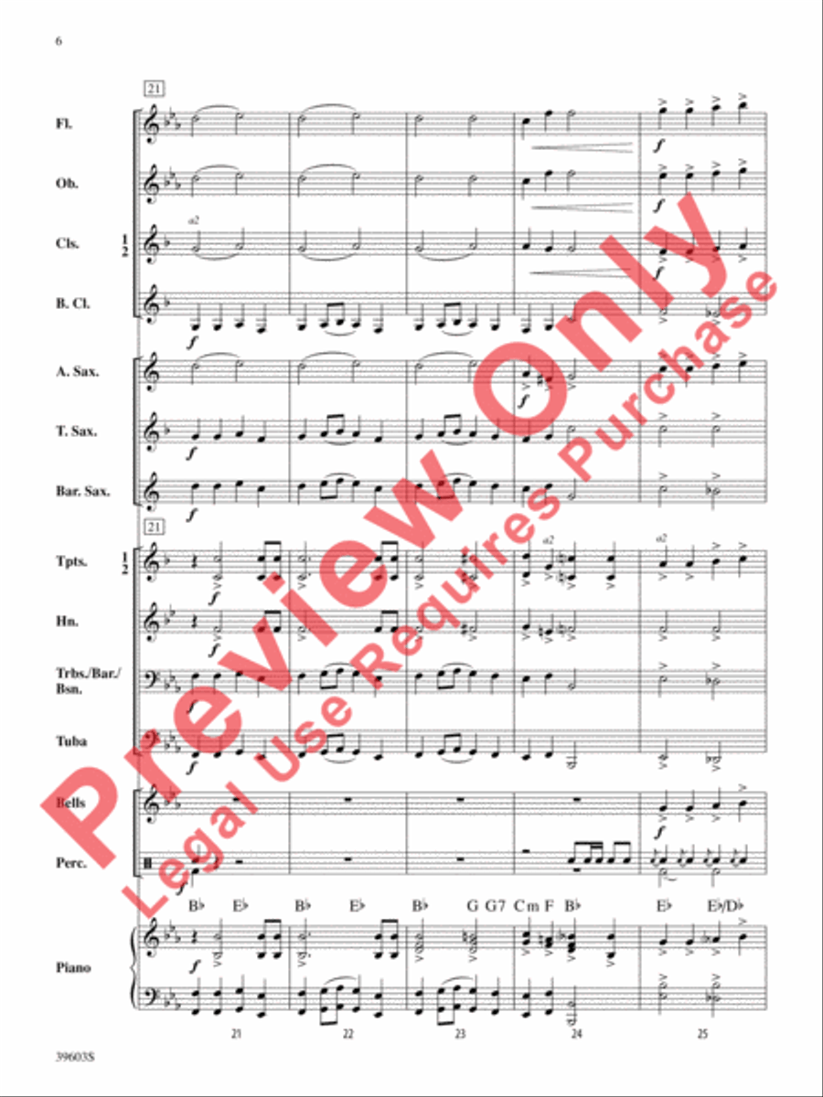 Ode to Joy Concert Band scores gallery preview page 7