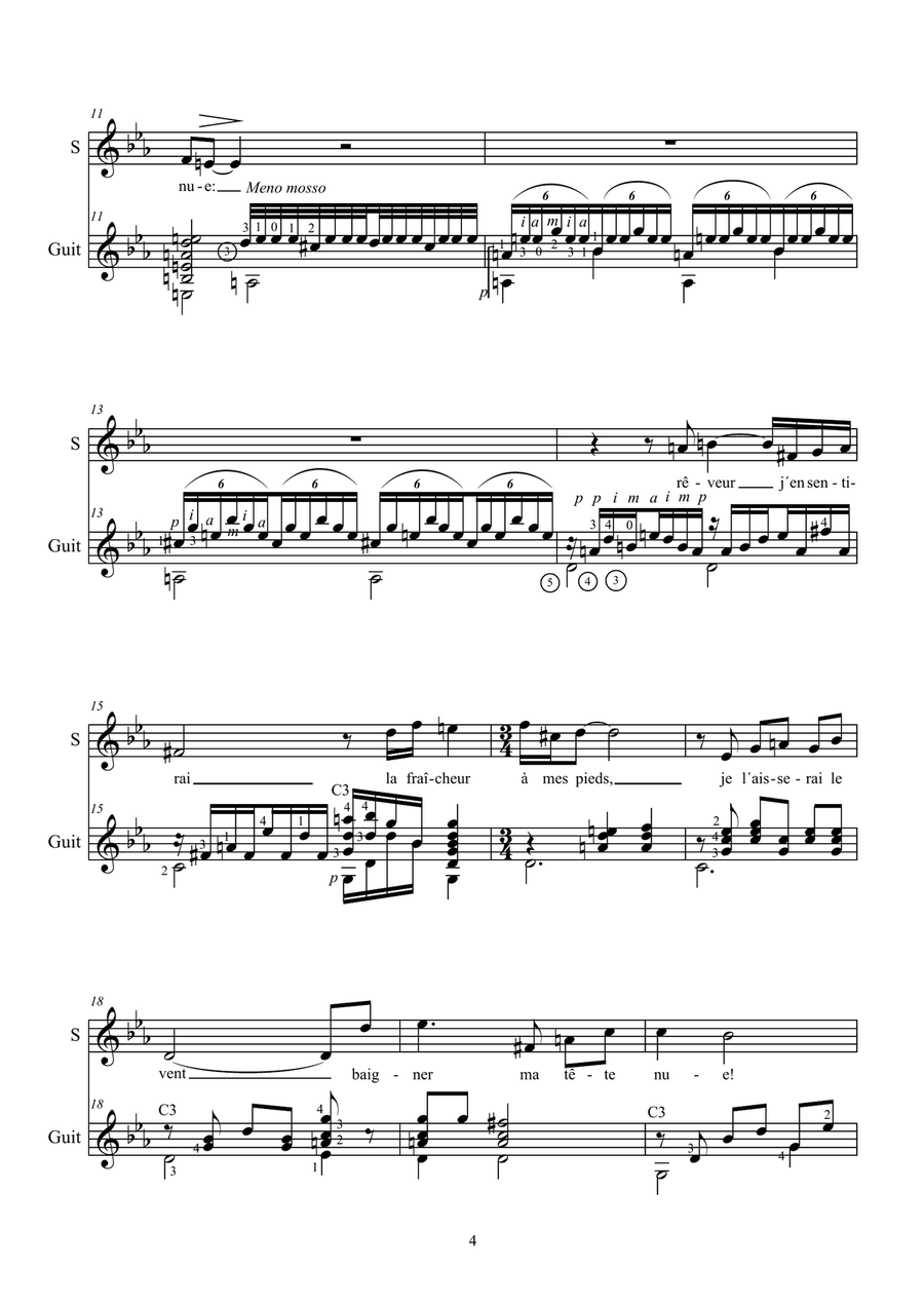 L'aventura (Sensation) L'aventura (Sensation) Classical Guitar scores gallery preview page 6