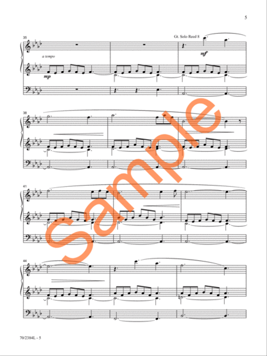 The Organist's Library, Vol. 72 Organ Solo scores gallery preview page 5