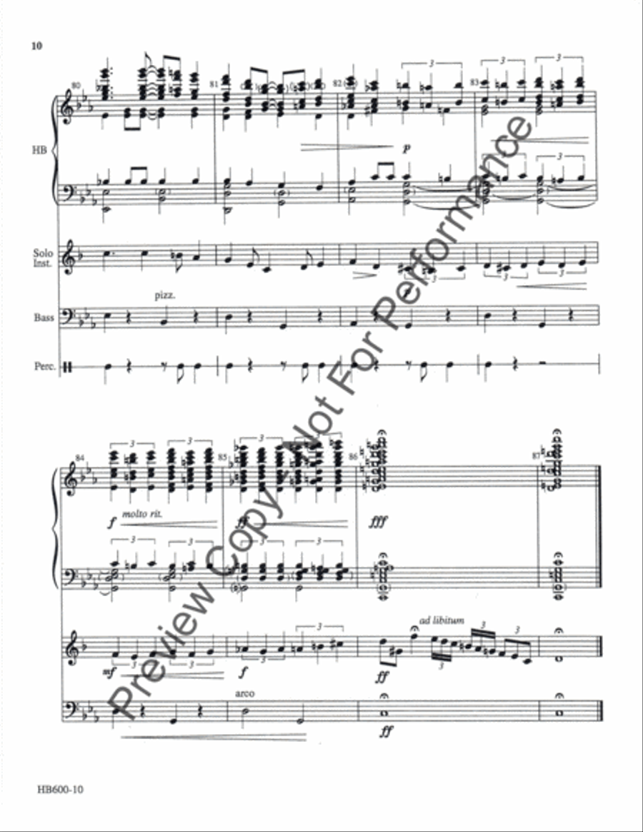 Greensleeves Rhapsody - full score Handbell Choir scores gallery preview page 9