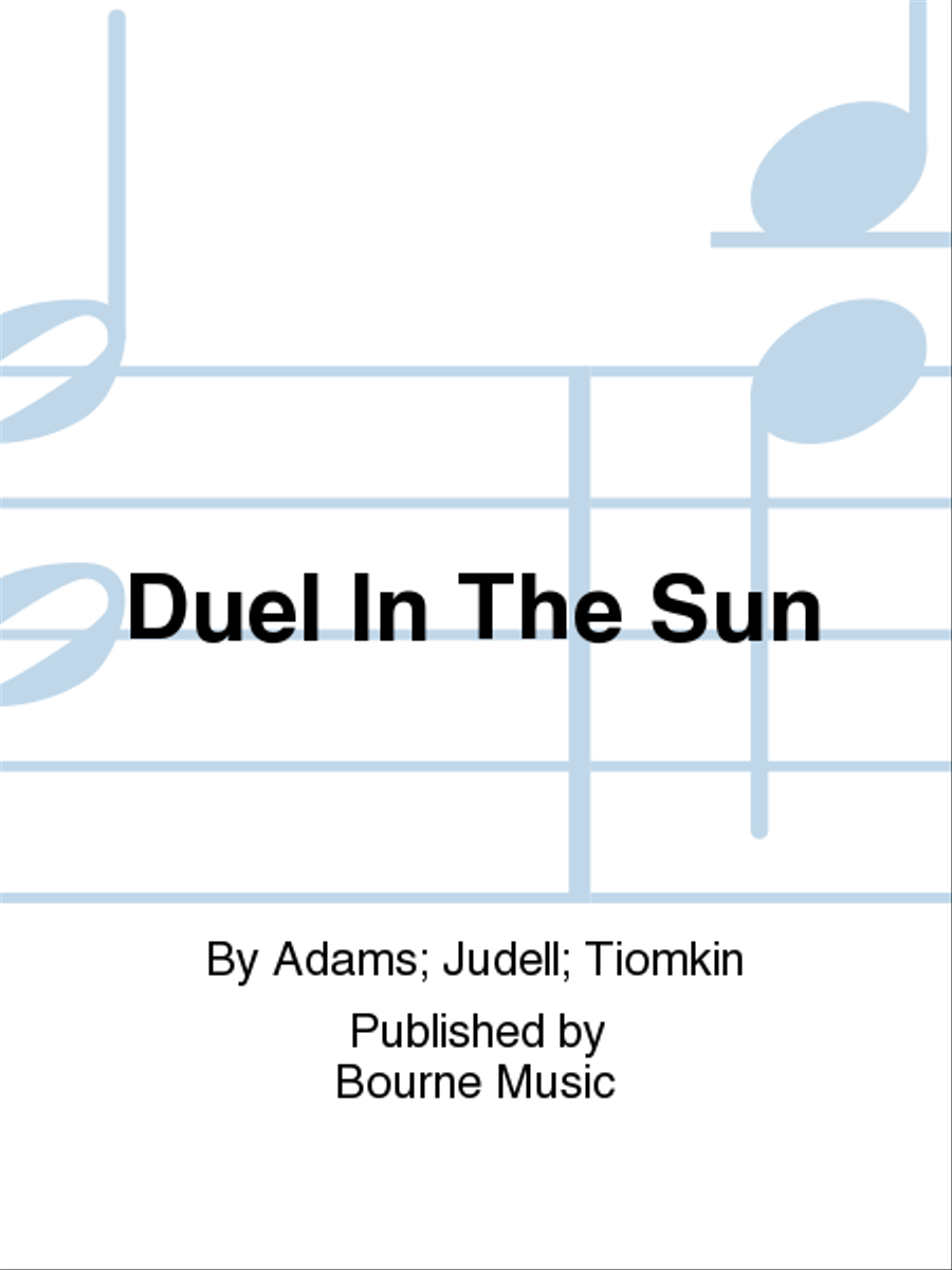Duel In The Sun Voice Solo - Sheet Music