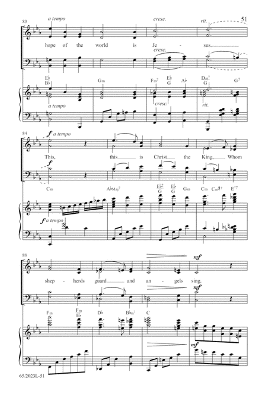 Child of Hope Child of Hope 4-Part scores gallery preview page 52