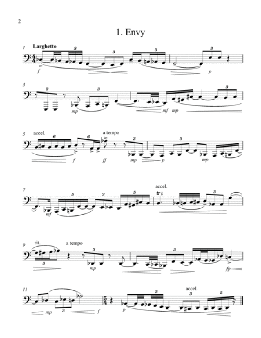 Eleven Etudes of Expression Tuba scores gallery preview page 3