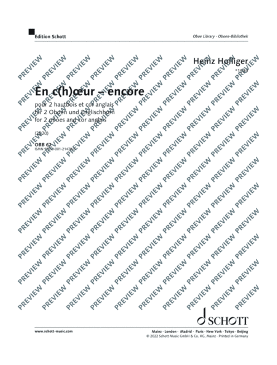 En c(h)œur - encore (Prélude, Fuguette et Hymne à la ronde) English Horn scores gallery preview page 2