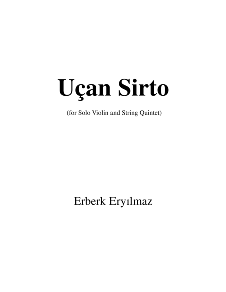 Ucan Sirto (Flying Sirto) - SCORE