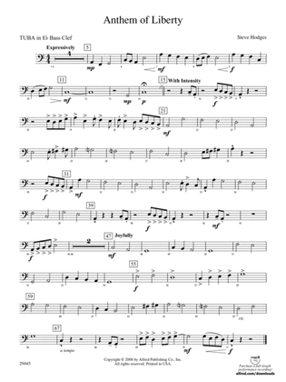 Anthem of Liberty: (wp) E-flat Tuba B.C.