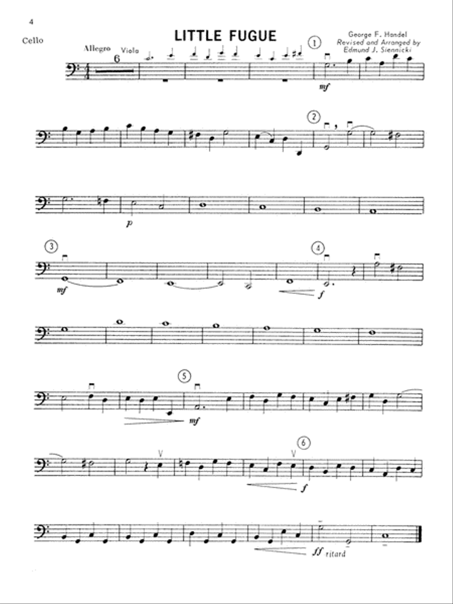 Highland/Etling String Quartet Series: Set 1: Cello String Quartet scores gallery preview page 4