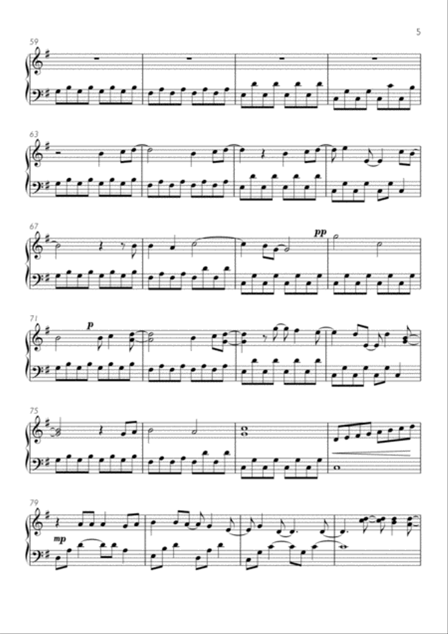 A Million Dreams Harp scores gallery preview page 5