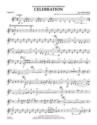 Celebration (Mannheim Steamroller) - Violin 2
