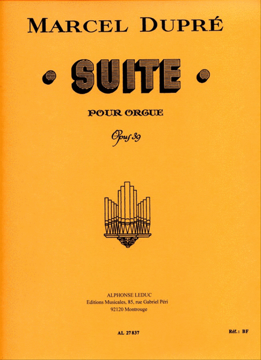 Suite Op.39 (organ) Organ scores gallery preview page 1