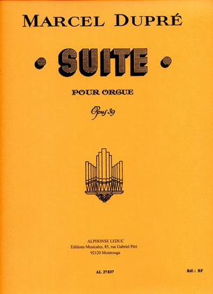 Book cover for Suite Op.39 (organ)
