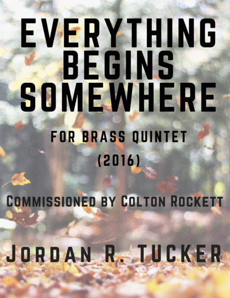 Everything Begins Somewhere for Brass Quintet image number null