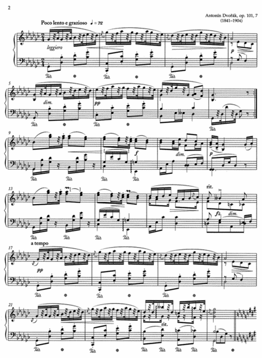 Humoresque G flat major, Op. 101,7