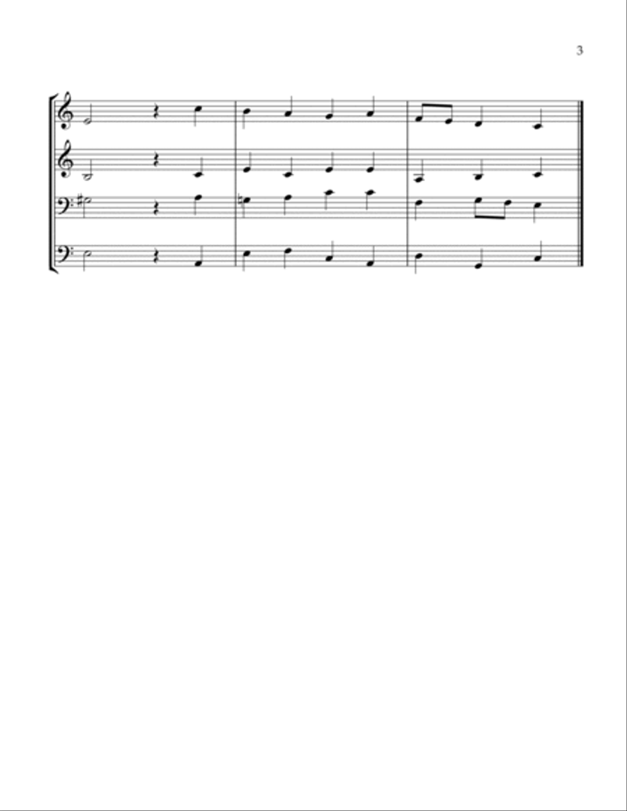EIN FESTE BURG (A Mighty Fortress Is Our God) Small Ensemble scores gallery preview page 3