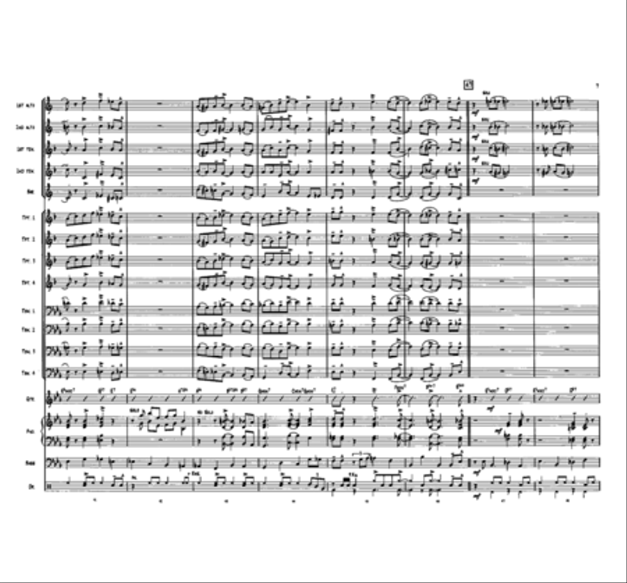 Jingle Bells Jazz Ensemble scores gallery preview page 7