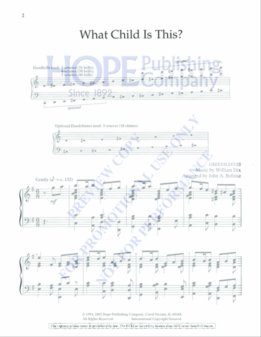 What Child is This? What Child is This? 5-Octaves scores gallery preview page 2
