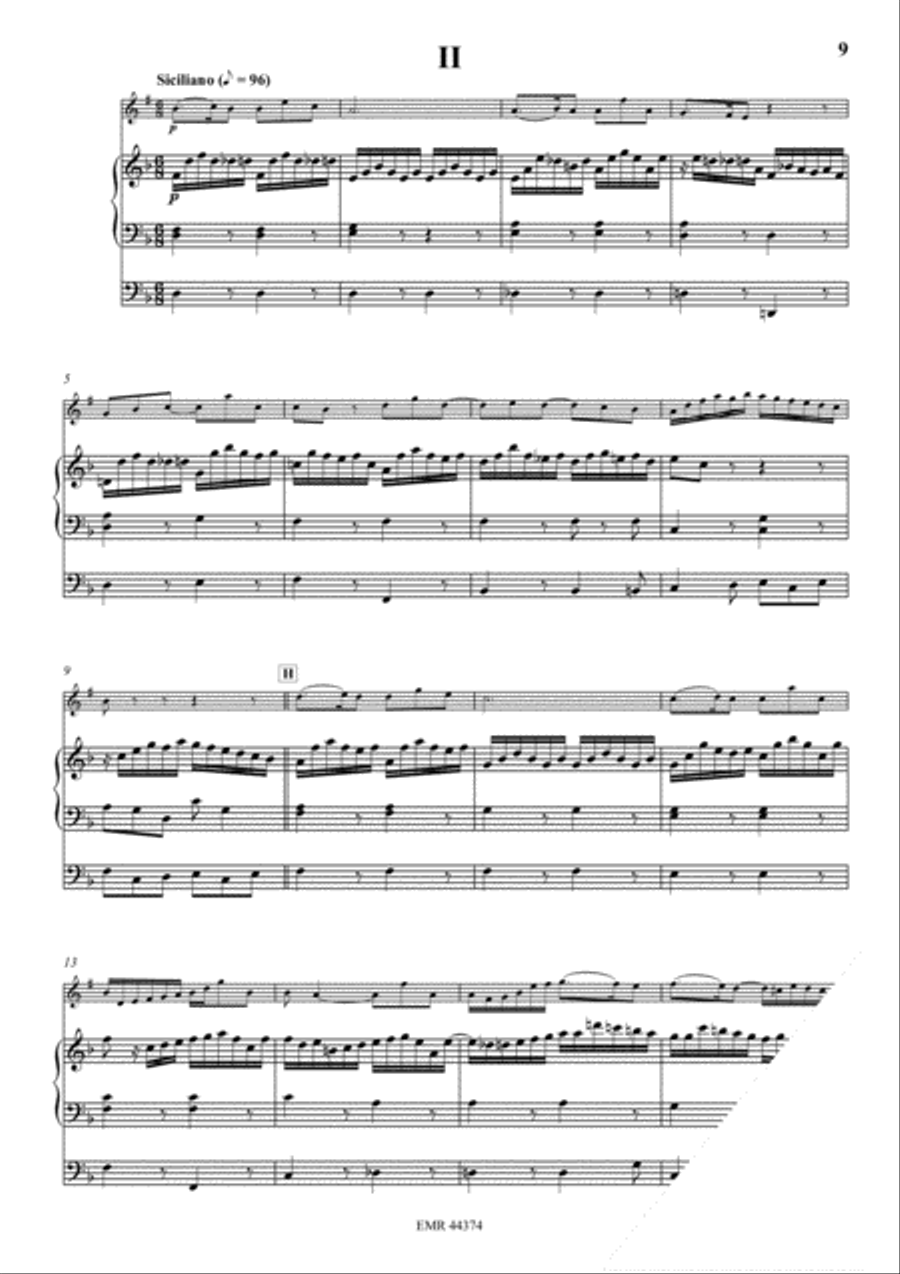Sonate Bb Major Organ scores gallery preview page 4