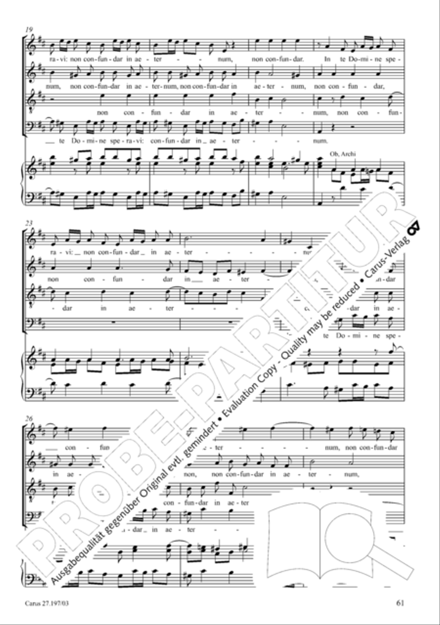 Te Deum in D a due cori SSATB scores gallery preview page 61