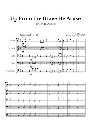 Book cover for Up From the Grave He Arose (String Quintet) - Easter Hymn