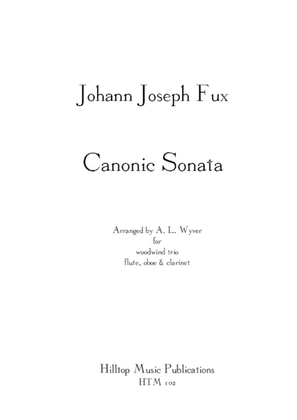 Book cover for Sonata Canonic arr. flute, oboe and clarinet