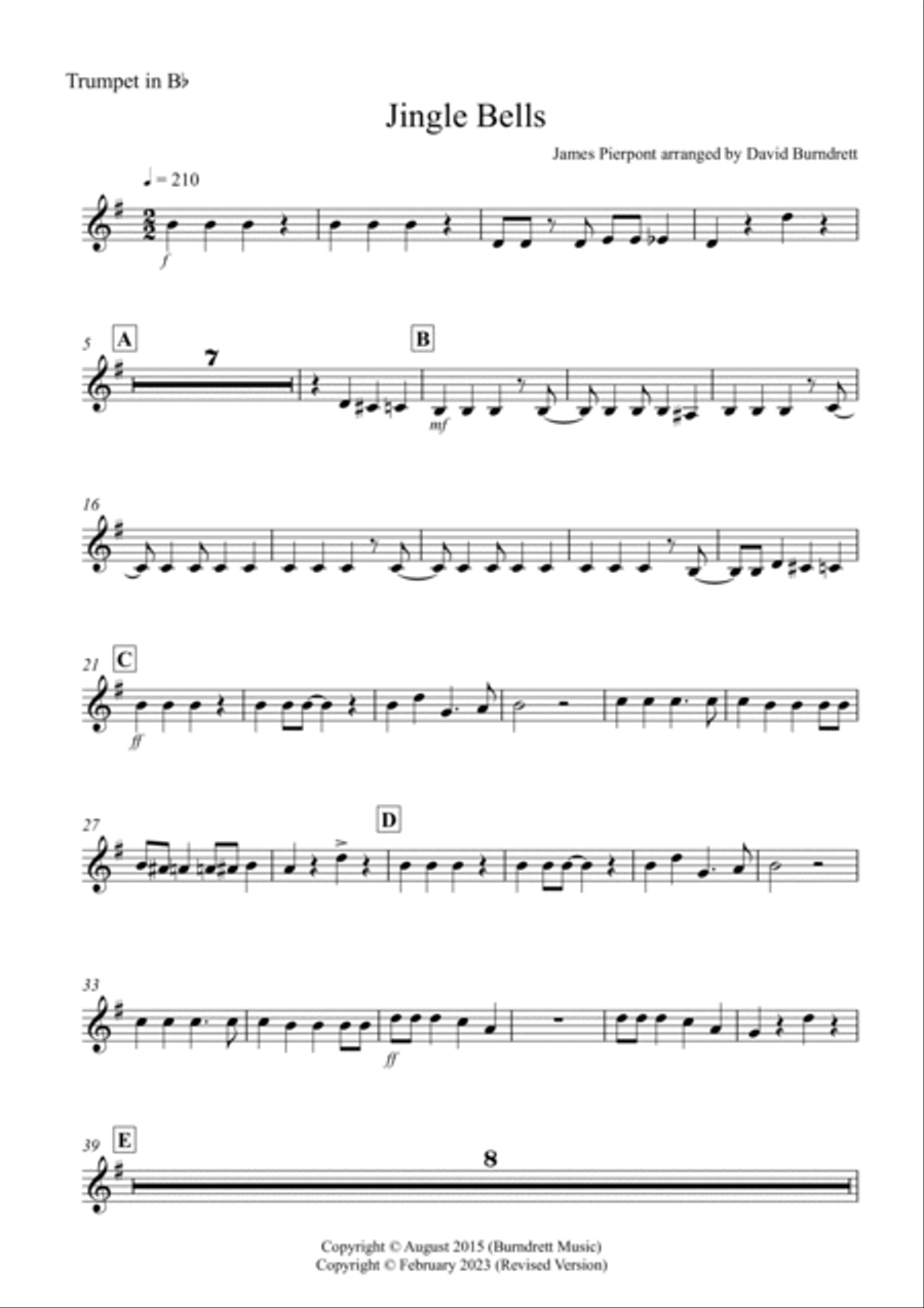 Jingle Bells (jazzy style!) for Brass Trio Jingle Bells (jazzy style!) for Brass Trio Brass Trio scores gallery preview page 5