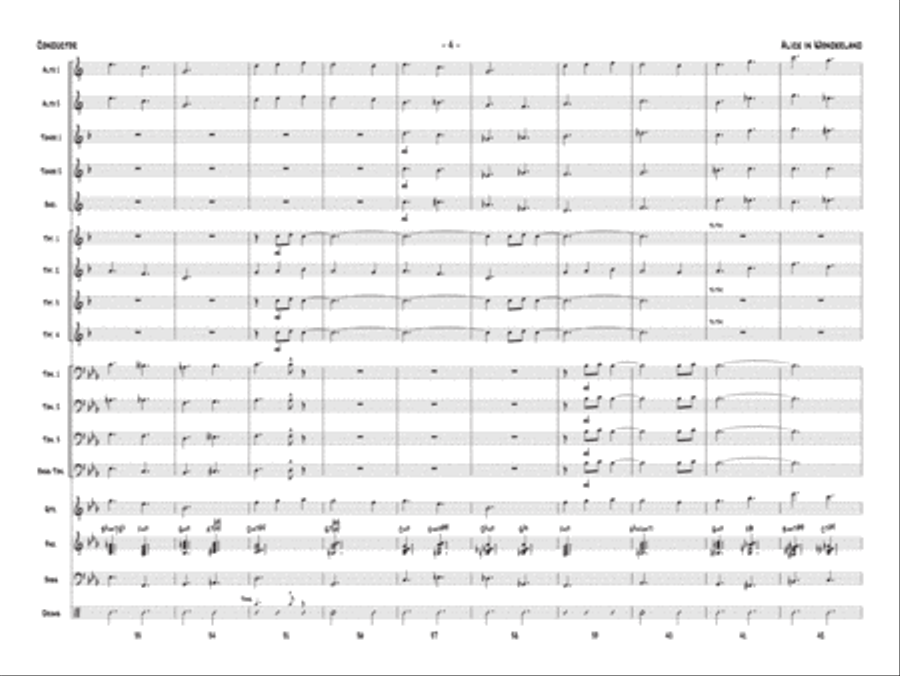 Alice in Wonderland Jazz Ensemble scores gallery preview page 5