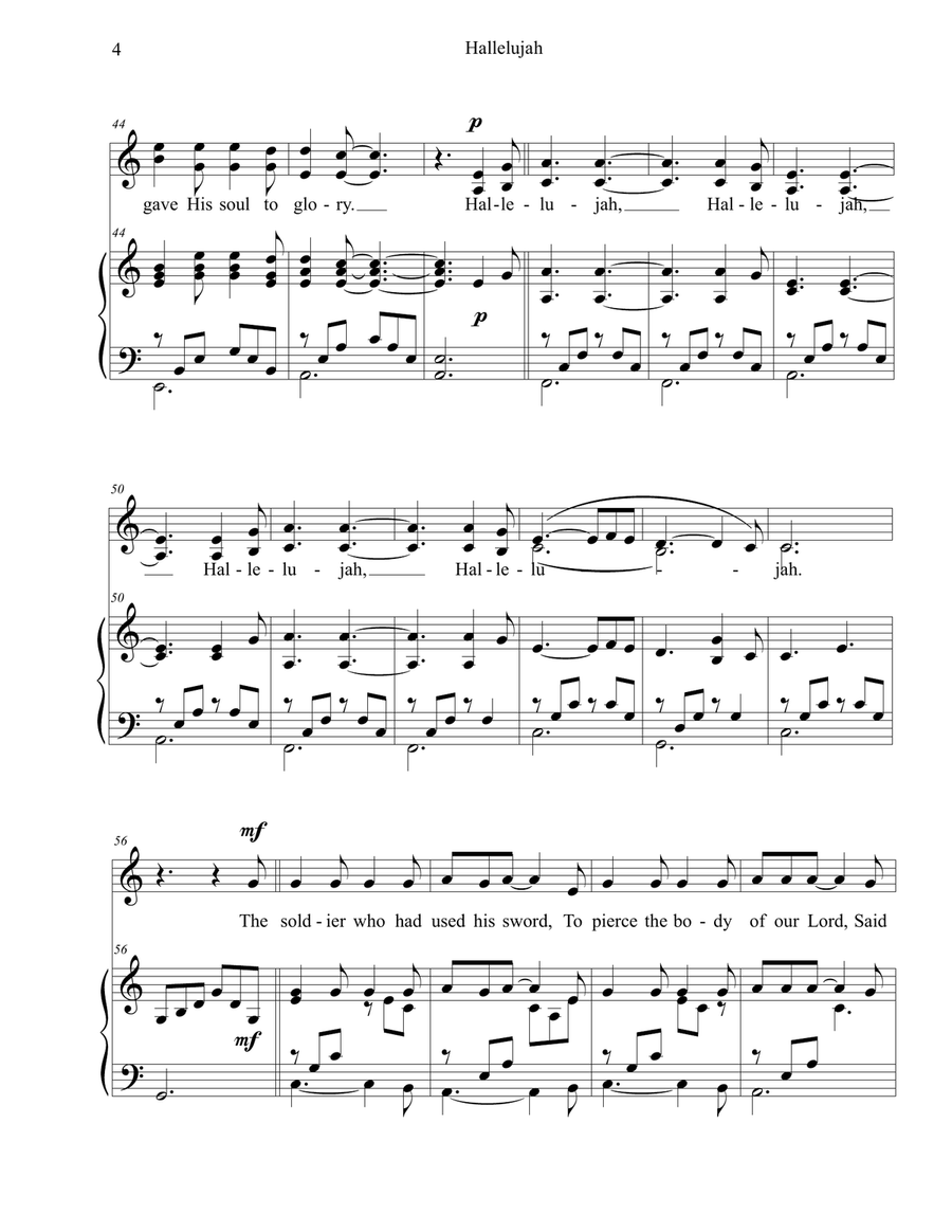 Hallelujah SA scores gallery preview page 4
