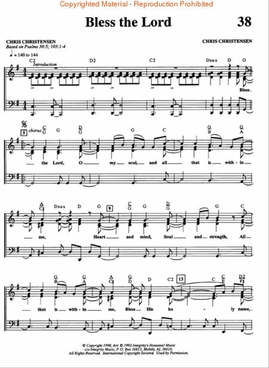 Songs for Praise and Worship Piano, Vocal, Guitar scores gallery preview page 5