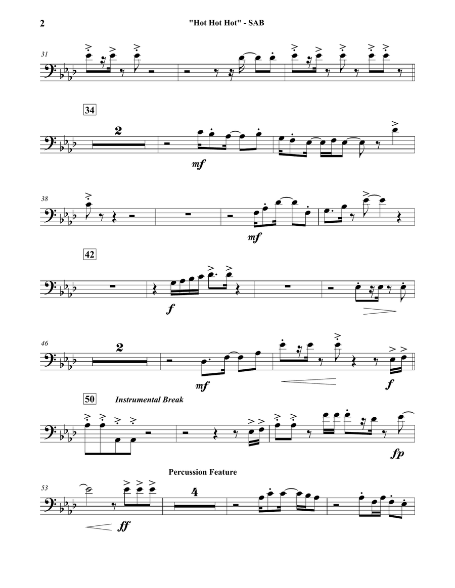 Hot Hot Hot Concert Band scores gallery preview page 5