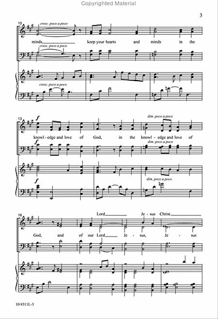 May the Peace of God May the Peace of God 4-Part scores gallery preview page 3