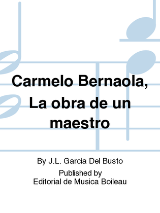 Book cover for Carmelo Bernaola, La obra de un maestro