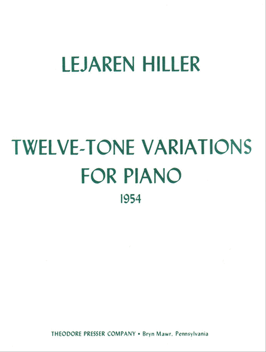 Twelve-Tone Variations Twelve-Tone Variations Chamber Music scores gallery preview page 1