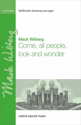 Book cover for Come, all people, look and wonder