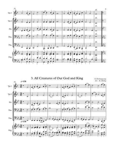 40 Beloved Christian Hymns Volume I (for Brass Quintet and optional Organ) image number null