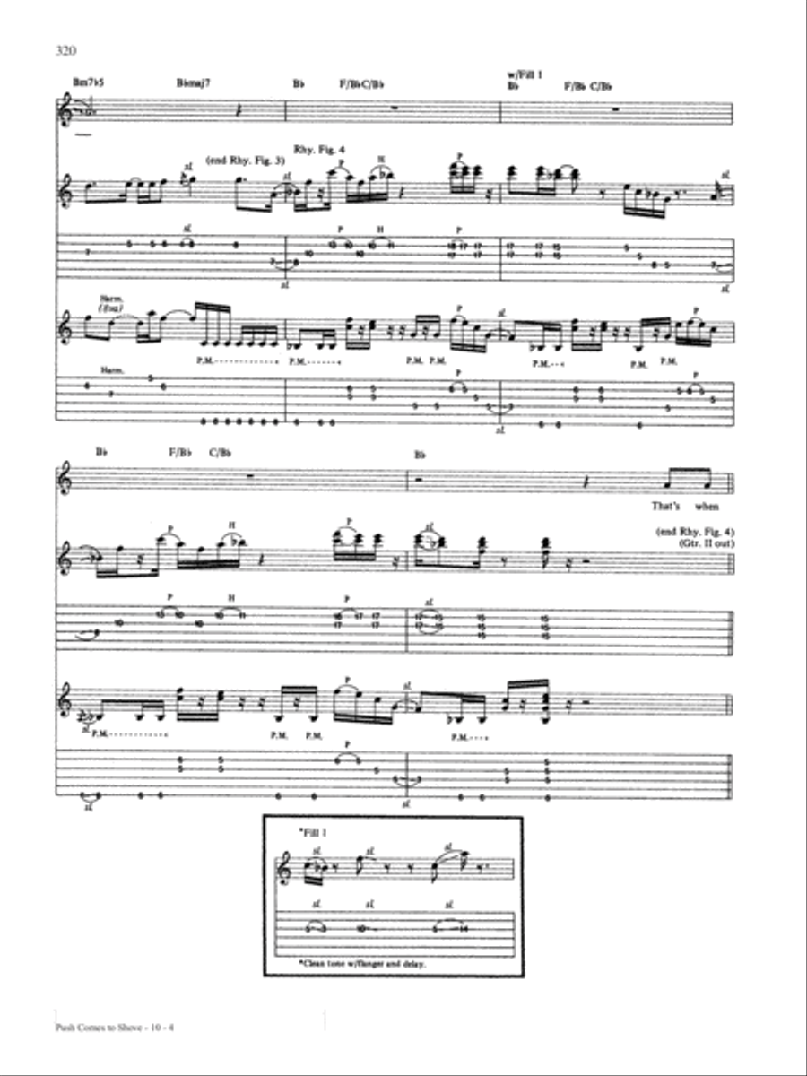 Push Comes To Shove Guitar Tablature scores gallery preview page 4