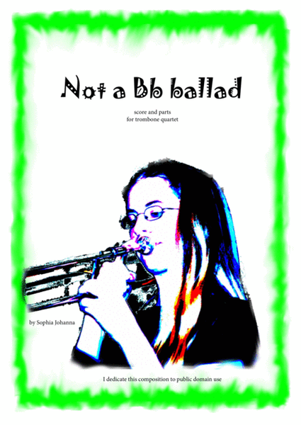 Not a Bb ballad - trombone quartet with odd-metering skills image number null