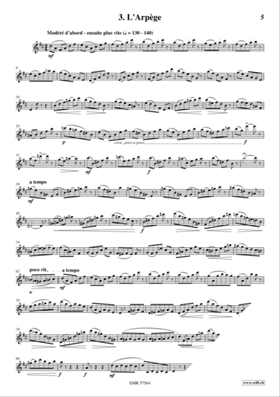 32 Etudes de Perfectionnement Flute Solo scores gallery preview page 5