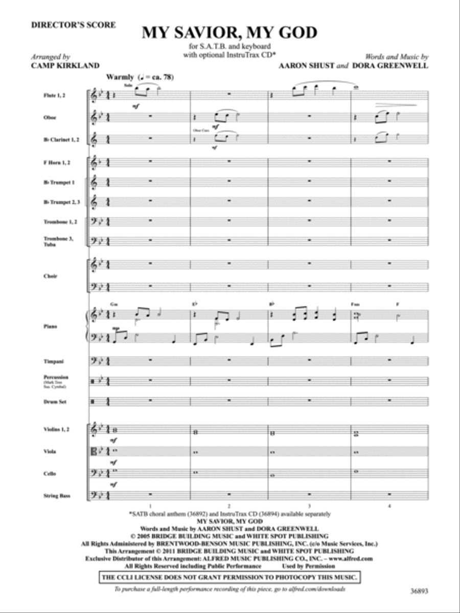 My Savior, My God My Savior, My God Choir scores gallery preview page 2
