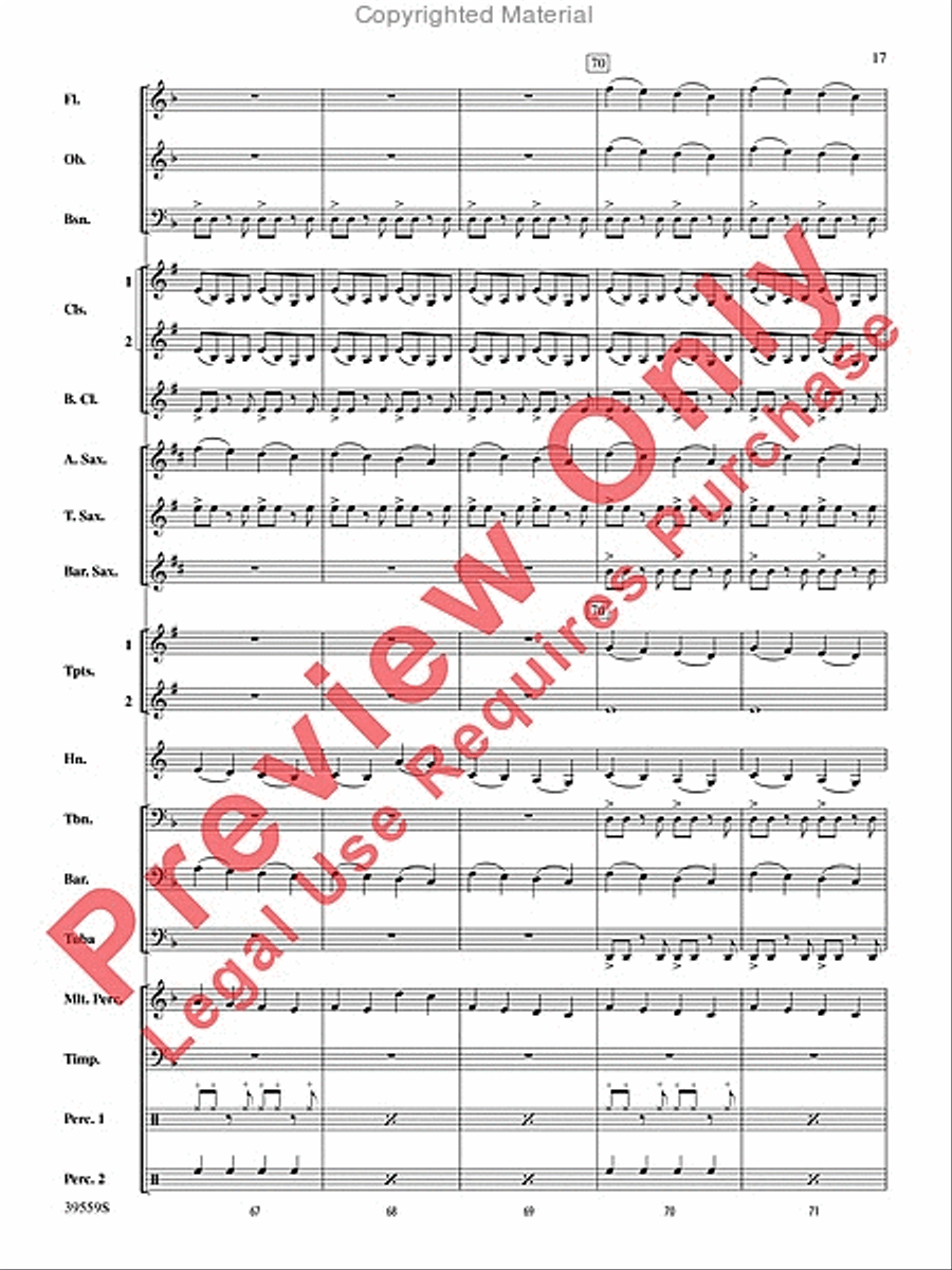 Wizards in Winter Concert Band scores gallery preview page 17