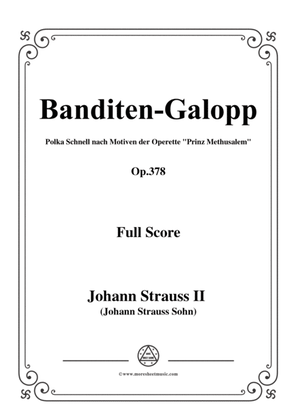 Book cover for Johann Strauss II-Banditen-Galopp,Op.378,for orchestra
