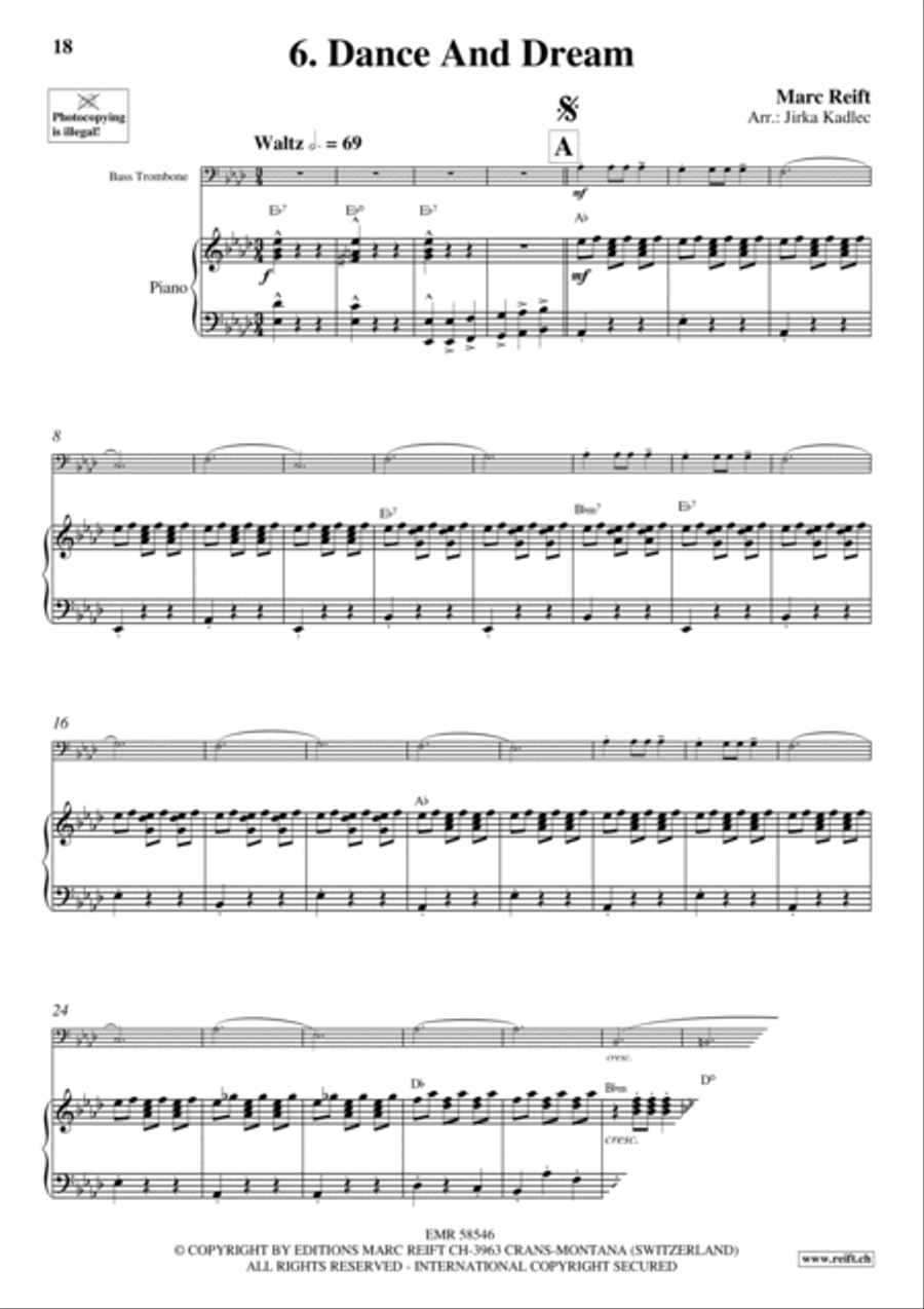 10 Funny Time Solos 10 Funny Time Solos Bass Trombone scores gallery preview page 9